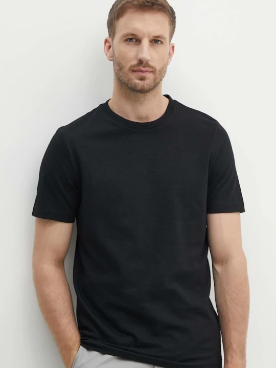 Zdjęcie produktu BOSS T-shirt męski z bawełną Tiburt 240 czarny