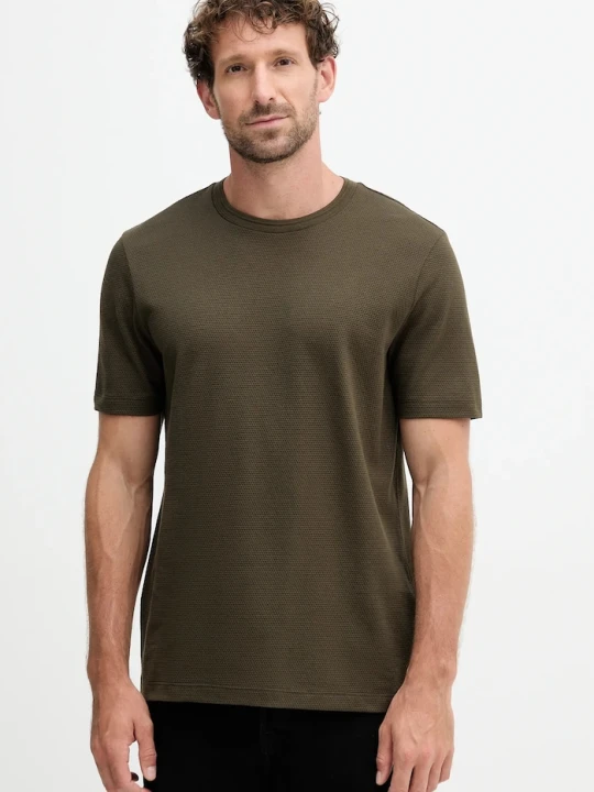Zdjęcie produktu BOSS T-shirt męski z bawełną Tiburt 240 zielony