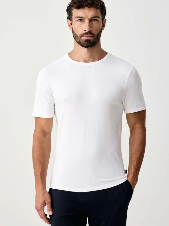 Zdjęcie produktu BOSS T-shirt męski z wiskozą TShirt RN 3P Bamboo 3-pack granatowy