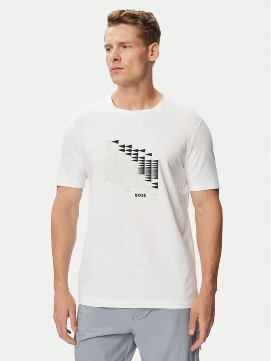 Zdjęcie produktu BOSS T-Shirt Network Flag 50566853 Biały Regular Fit