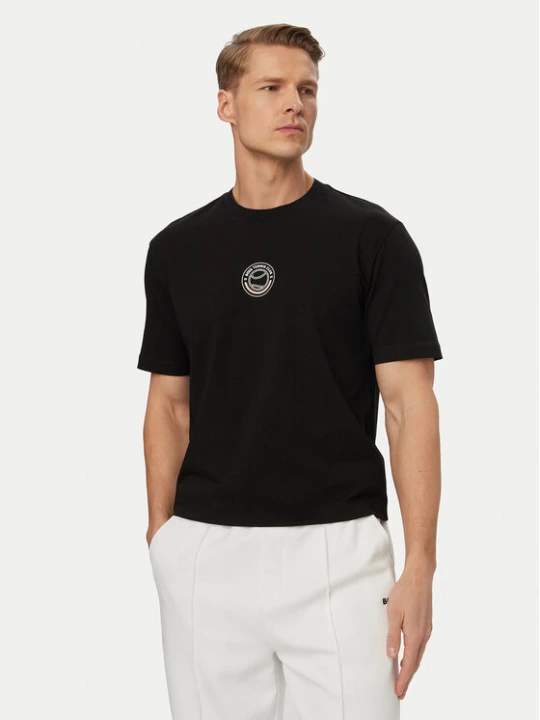 Zdjęcie produktu BOSS T-Shirt Open 50560293 Czarny Relaxed Fit