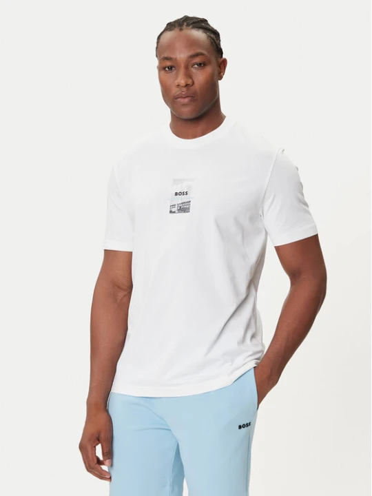 Zdjęcie produktu BOSS T-Shirt Photoprint 50545869 Biały Relaxed Fit
