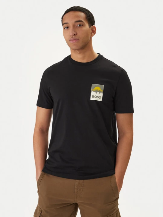 Zdjęcie produktu BOSS T-Shirt Plain 50556023 Czarny Regular Fit