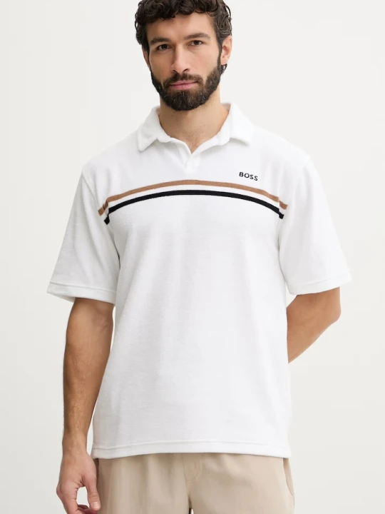 Zdjęcie produktu BOSS t-shirt plażowy męski biały