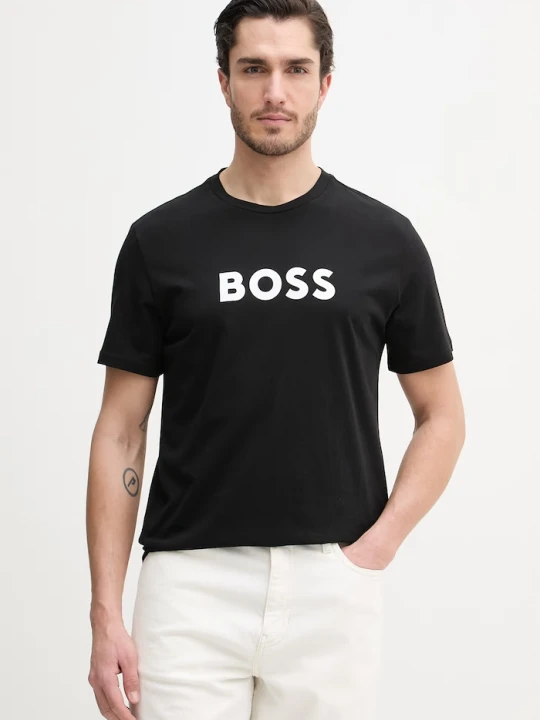 Zdjęcie produktu BOSS T-Shirt RN męski bawełniany czarny