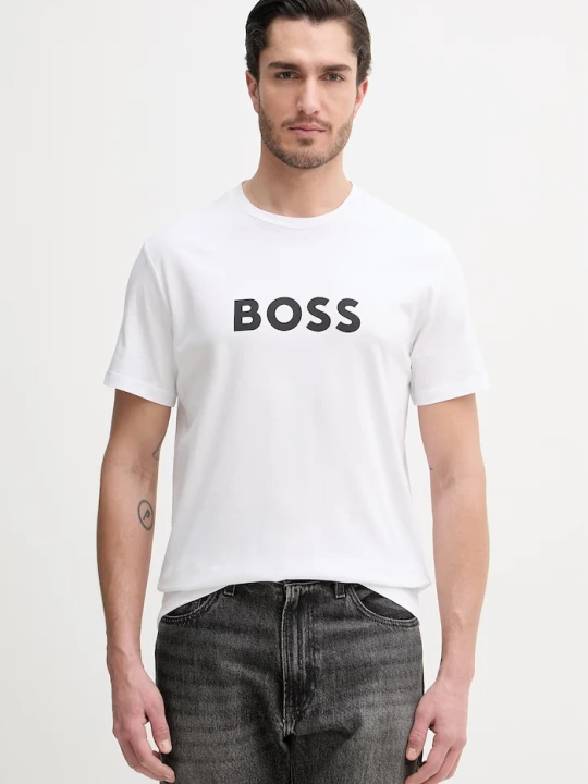 Zdjęcie produktu BOSS T-Shirt RN męski bawełniany biały