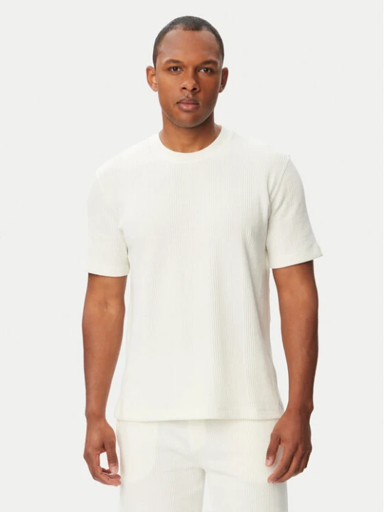 Zdjęcie produktu BOSS T-Shirt Structure T-Shirt 50540567 Kremowy Regular Fit
