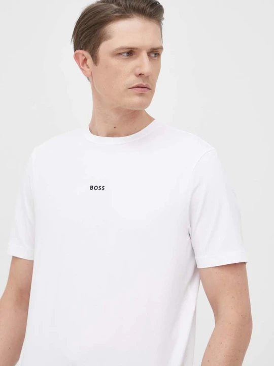 Zdjęcie produktu BOSS Orange T-shirt męski z bawełną TChup biały