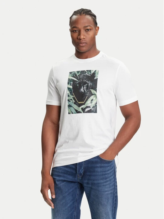 Zdjęcie produktu BOSS T-Shirt Te_Animali 50546362 Biały Regular Fit