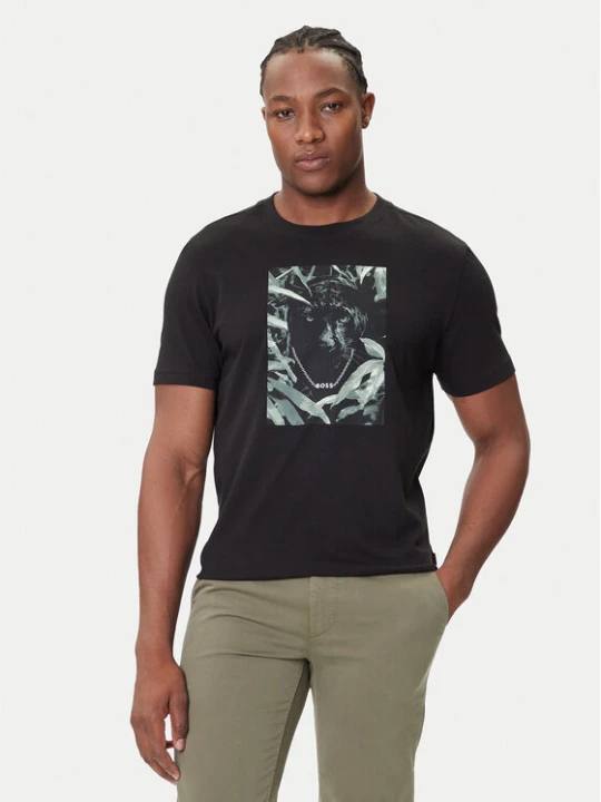 Zdjęcie produktu BOSS T-Shirt Te_Animali 50546362 Czarny Regular Fit