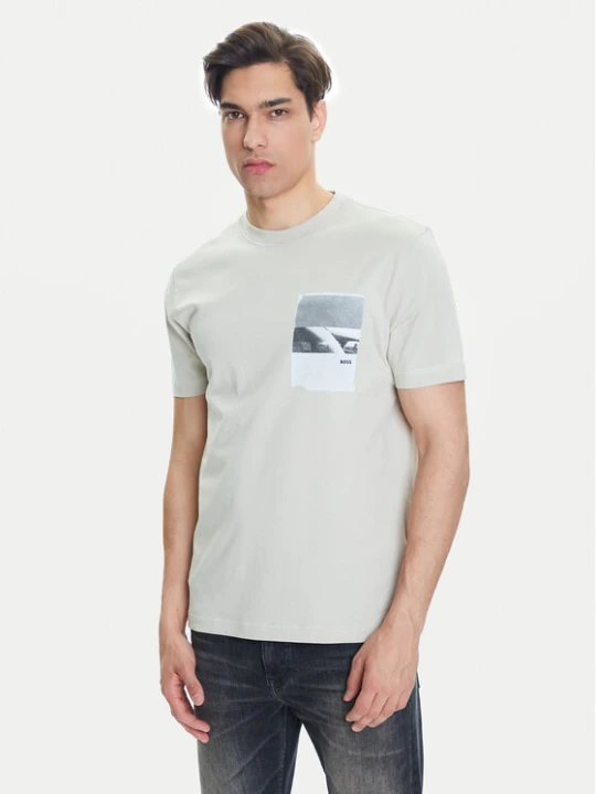 Zdjęcie produktu BOSS T-Shirt Te_Container 50546920 Beżowy Regular Fit