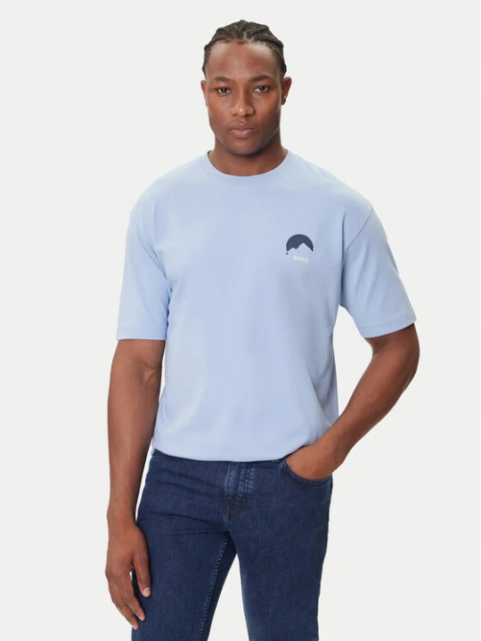 Zdjęcie produktu BOSS T-Shirt Te_Move 50547087 Błękitny Relaxed Fit Niebieski jasny