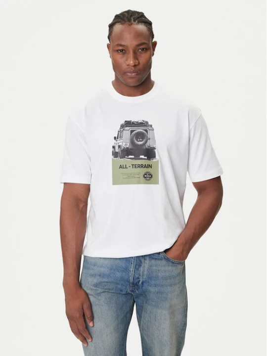 Zdjęcie produktu BOSS T-Shirt Te_Wagon 50546958 Biały Relaxed Fit