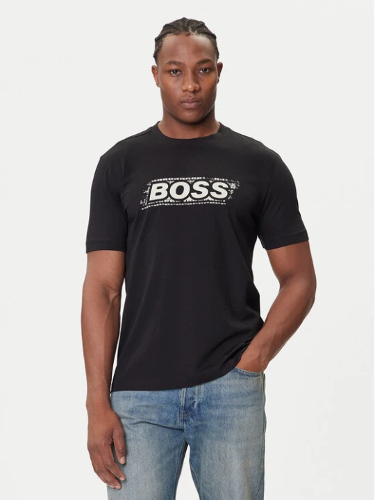 Zdjęcie produktu BOSS T-Shirt Te_Wheel 50546381 Czarny Regular Fit