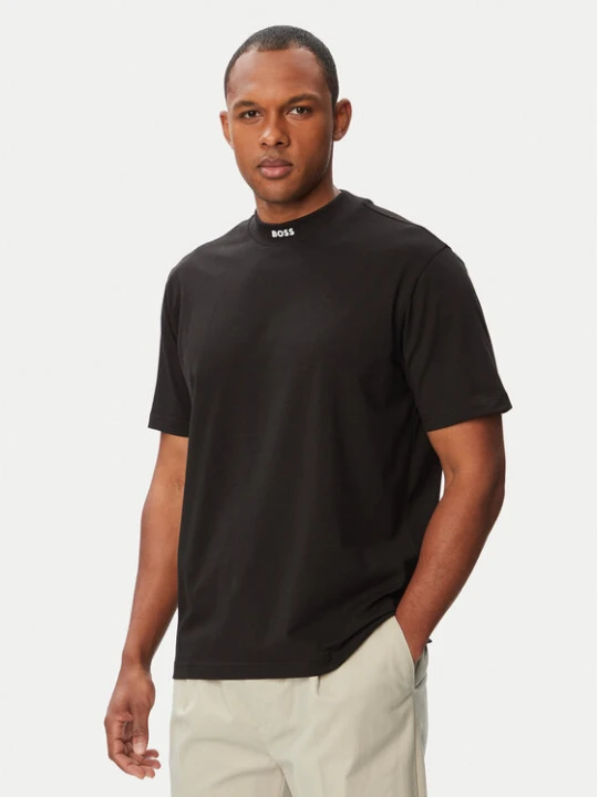 Zdjęcie produktu BOSS T-Shirt Tee Collar 50562120 Czarny Relaxed Fit
