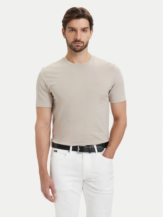Zdjęcie produktu BOSS T-Shirt Thompson 01 50468347 Beżowy jasny Regular Fit
