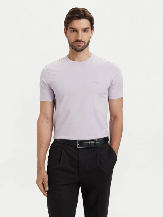 Zdjęcie produktu BOSS T-Shirt Thompson 01 50468347 Fioletowy jasny Regular Fit