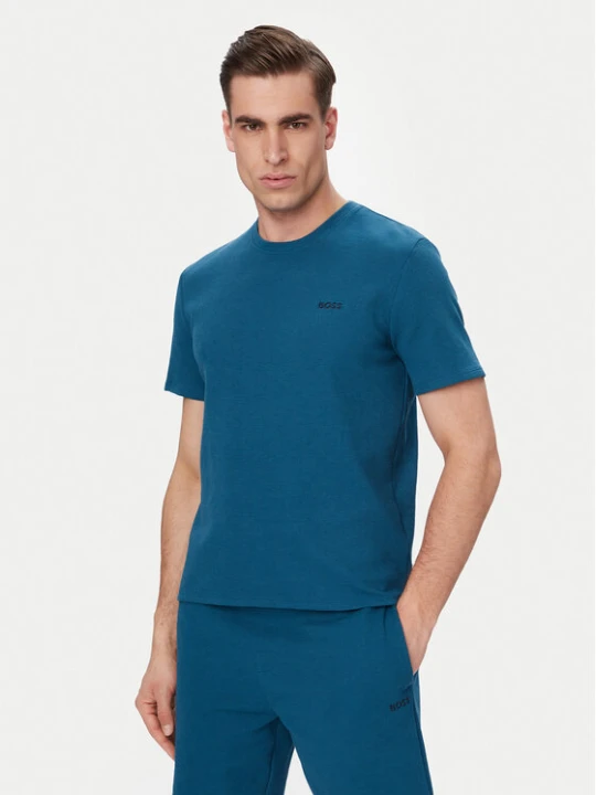 Zdjęcie produktu BOSS T-Shirt Waffle 50535892 Niebieski Regular Fit