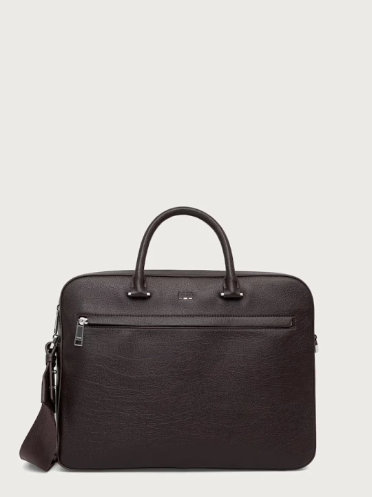 Zdjęcie produktu BOSS torba męska z imitacji skóry Ray_RP_S doc case brązowy