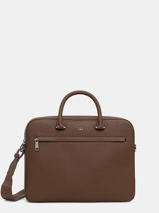 Zdjęcie produktu BOSS torba męska z imitacji skóry Ray_S doc case N. brązowy