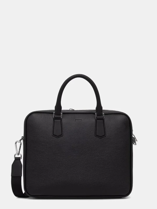 Zdjęcie produktu BOSS torba na laptopa męska skórzana New Crosstown_Doc czarny