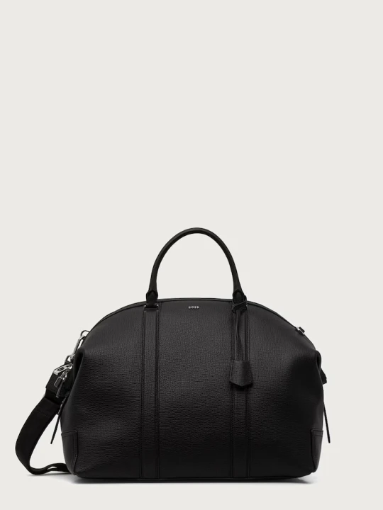 Zdjęcie produktu BOSS torba podróżna męska skórzana Derwil_Holdall czarny