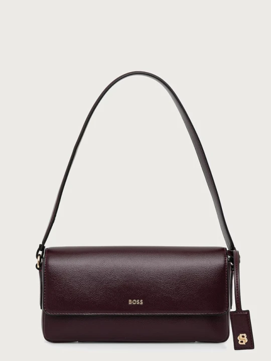 Zdjęcie produktu BOSS torebka bagietka damska z imitacji skóry Sandy Sh. Bag bordowy