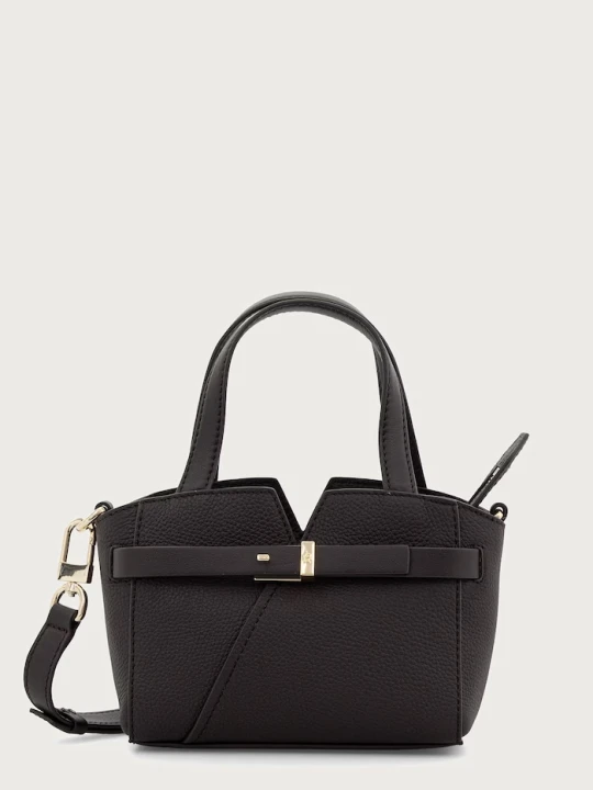 Zdjęcie produktu BOSS torebka crossbody damska skórzana Revers MiniTote brązowy
