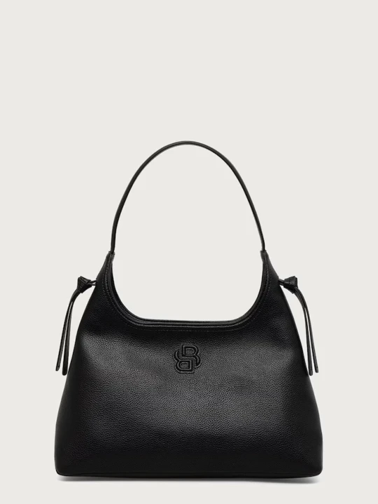 Zdjęcie produktu BOSS torebka hobo damska z imitacji skóry Anett Zip Hobo czarny