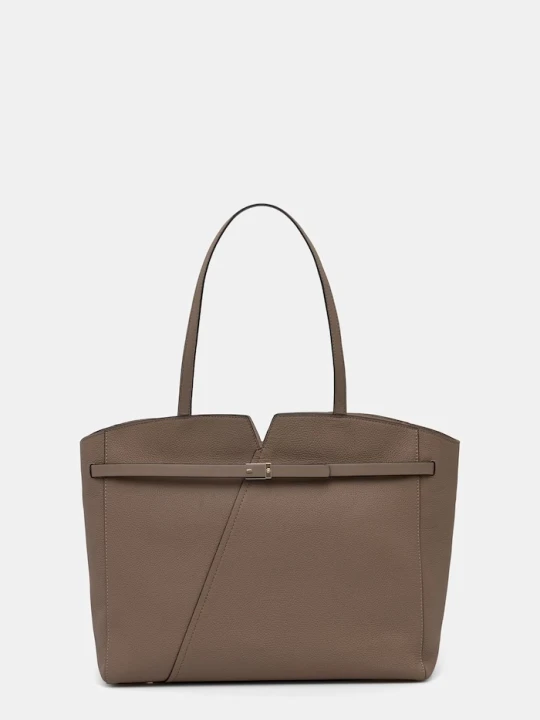 Zdjęcie produktu BOSS torebka shopper damska skórzana BOSS REVERS TOTE brązowy