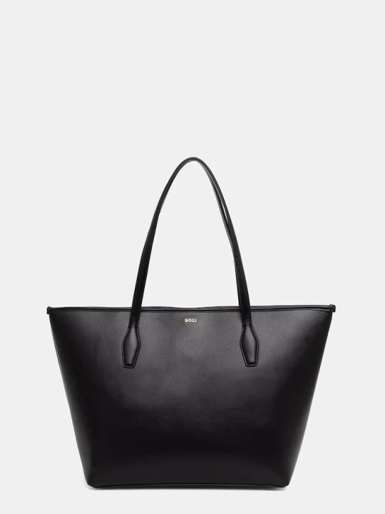 Zdjęcie produktu BOSS torebka shopper damska z imitacji skóry Sandy Zip Shopper czarny