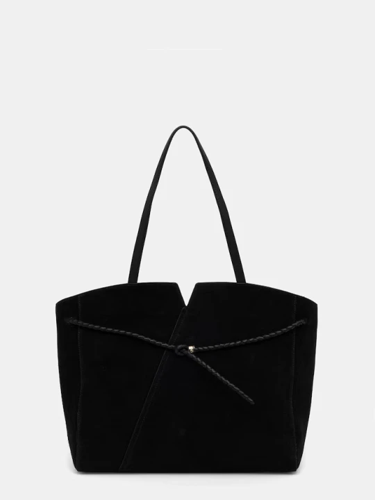 Zdjęcie produktu BOSS torebka shopper damska zamszowa BOSS REVERS TOTE S czarny