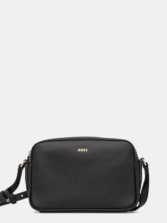 Zdjęcie produktu BOSS torebka skórzana Lenah Crossbody czarny