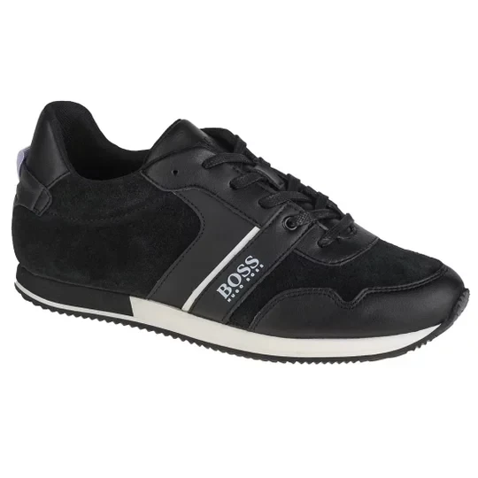 Zdjęcie produktu BOSS Trainers J29262-09B, Dla chłopca, Czarne, buty sneakers, skóra licowa, rozmiar: 29