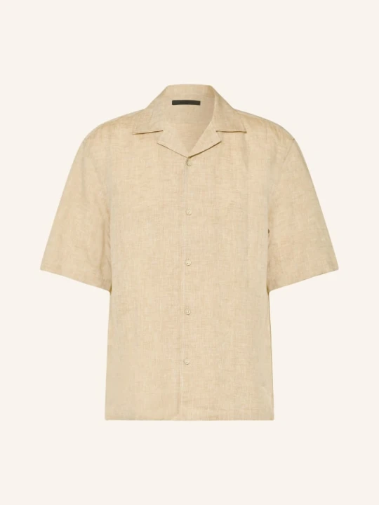 Zdjęcie produktu Boss Wzorzysta Koszula Cesar Comfort Fit Z Lnu beige