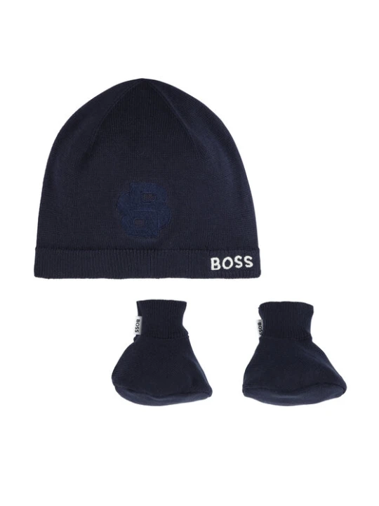 Zdjęcie produktu BOSS Zestaw Czapka i Skarpety J51633 Granatowy