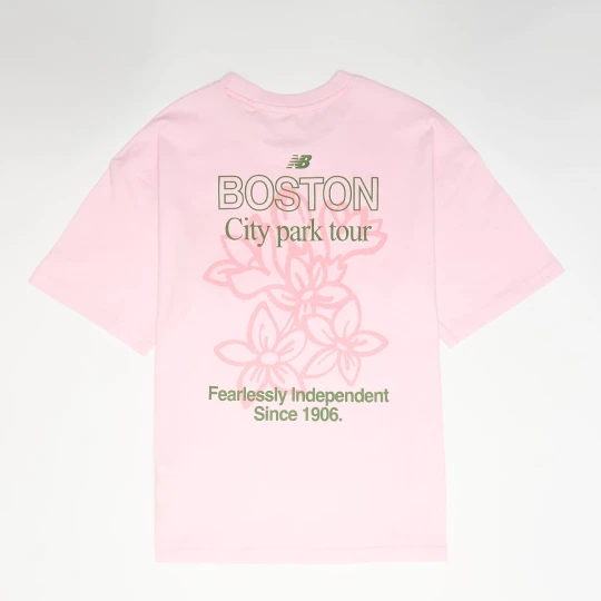 Zdjęcie produktu Boston Floral Graphic Tee Light Raspberry New Balance różowy