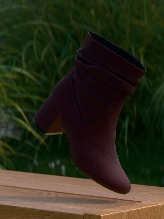 Zdjęcie produktu Botki Anna Field By Zalando bordowy