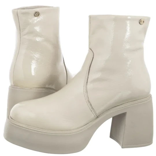 Zdjęcie produktu Botki Beżowe 360601 Off White (BO88-a) Bottero