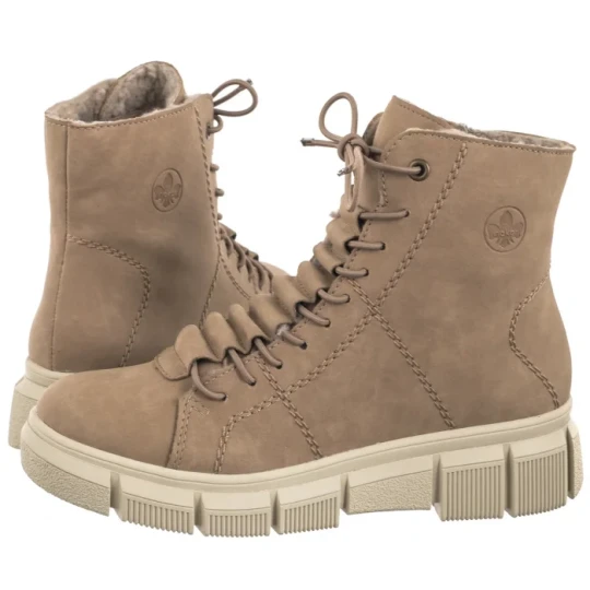 Zdjęcie produktu Botki Beżowe X3428-20 Beige (RI202-a) Rieker