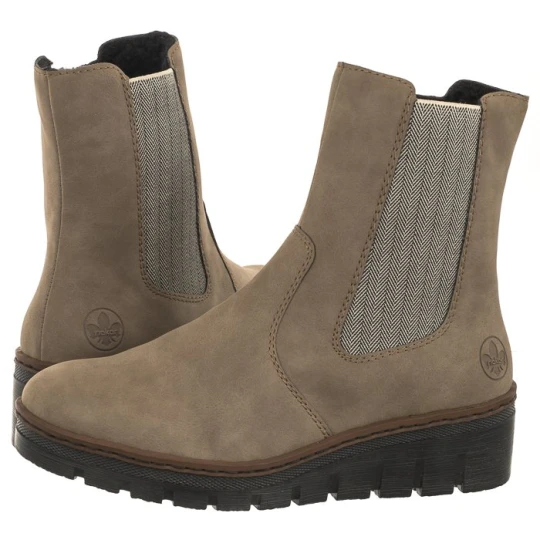 Zdjęcie produktu Botki Beżowe X9180-64 Beige (RI144-a) Rieker