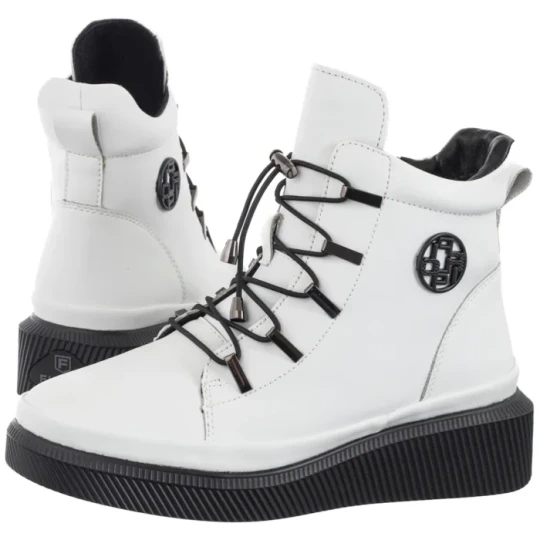 Zdjęcie produktu Botki Białe DBT7416 / 25 WH (FO213-a) Filippo