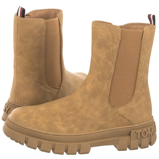 Zdjęcie produktu Botki Bootie T3A5-33059-0315 582 Cognac (TH871-a) Tommy Hilfiger