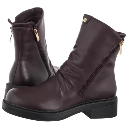 Zdjęcie produktu Botki Bordowe A7159-23 / 00-7 (MA1454-b) Maciejka