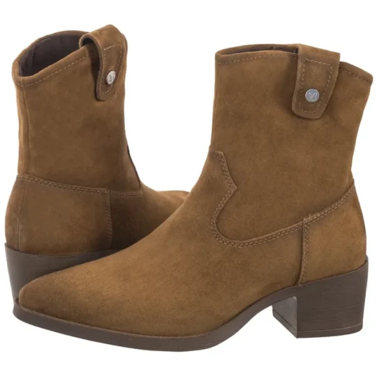 Zdjęcie produktu Botki Brązowe 9-25313-43 741 Khaki Suede (CP423-a) Caprice
