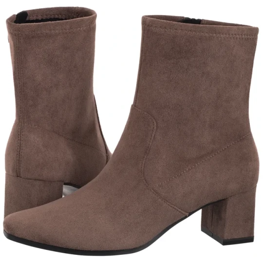 Zdjęcie produktu Botki Brązowe 9-25354-41 306 Cafe Stretch Vegan (CP444-b) Caprice