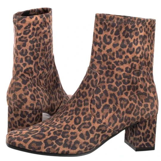 Zdjęcie produktu Botki Brązowe 9-25354-41 420 Leo Stretch Vegan (CP444-c) Caprice