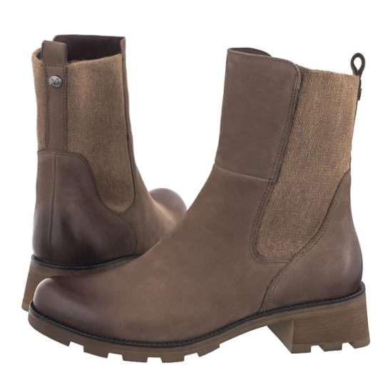 Zdjęcie produktu Botki Brązowe 9-25422-43 334 Taupe Nubuc (CP413-a) Caprice