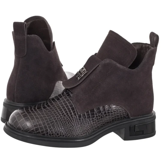 Zdjęcie produktu Botki Brązowe DBT8201 / 26 D BR (FO284-a) Filippo