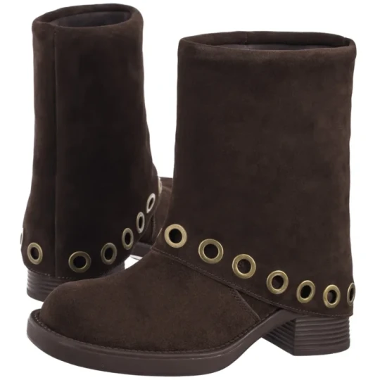 Zdjęcie produktu Botki Brązowe V443-00822-02BRO (VE884-a) Venezia